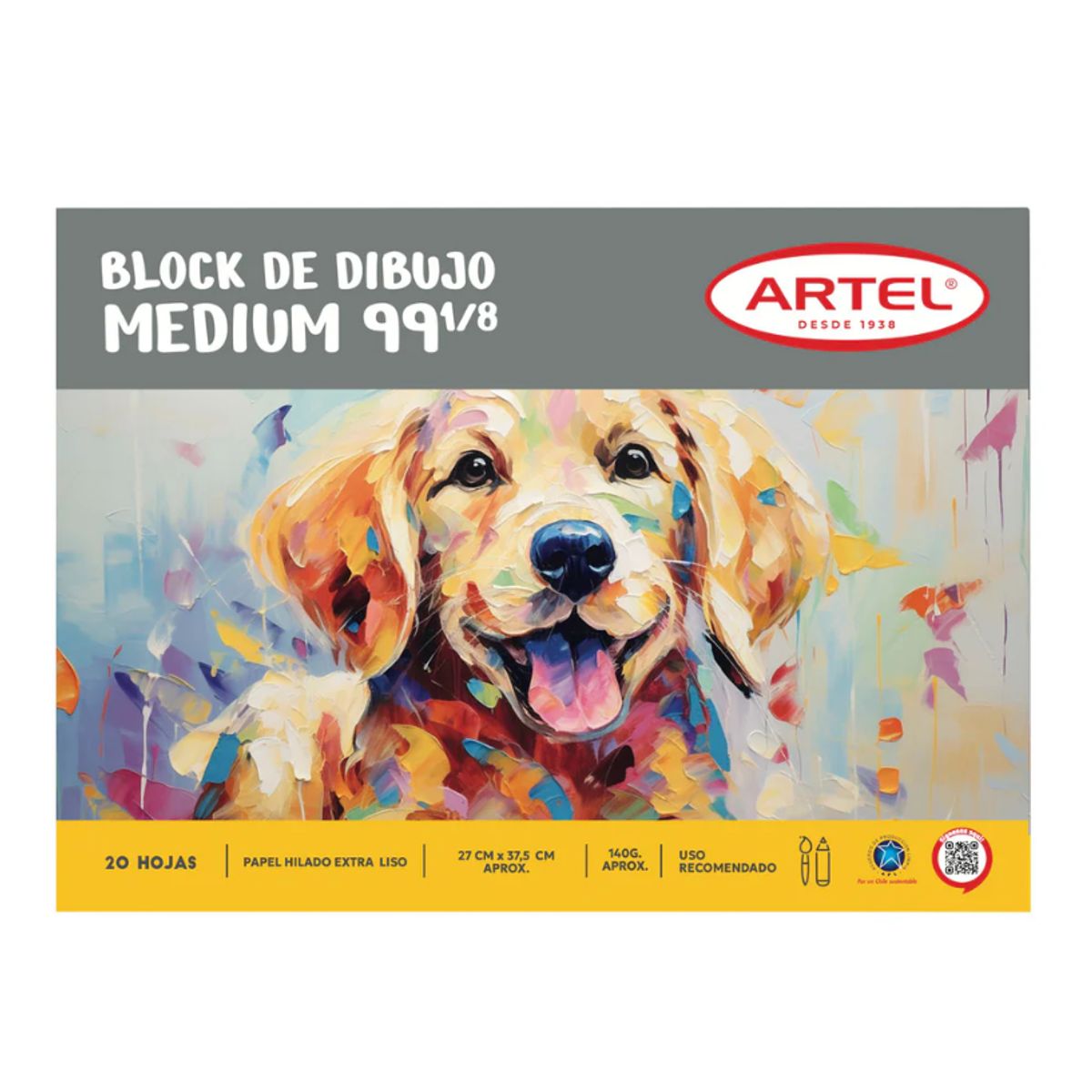 ARTEL - Block Medium 99 1/8 20 hojas ARTEL