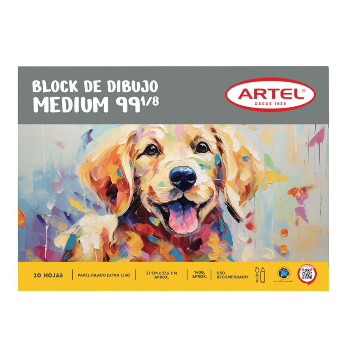 ARTEL - Block Medium 99 1/8 20 hojas ARTEL