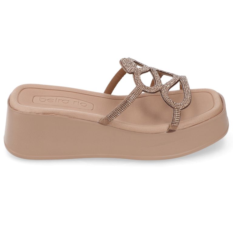 Sandalia Plataforma Beige