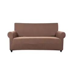 GENERICO - FUNDA DE SILLON CUADRILLE 3 CUERPOS CAFÉ