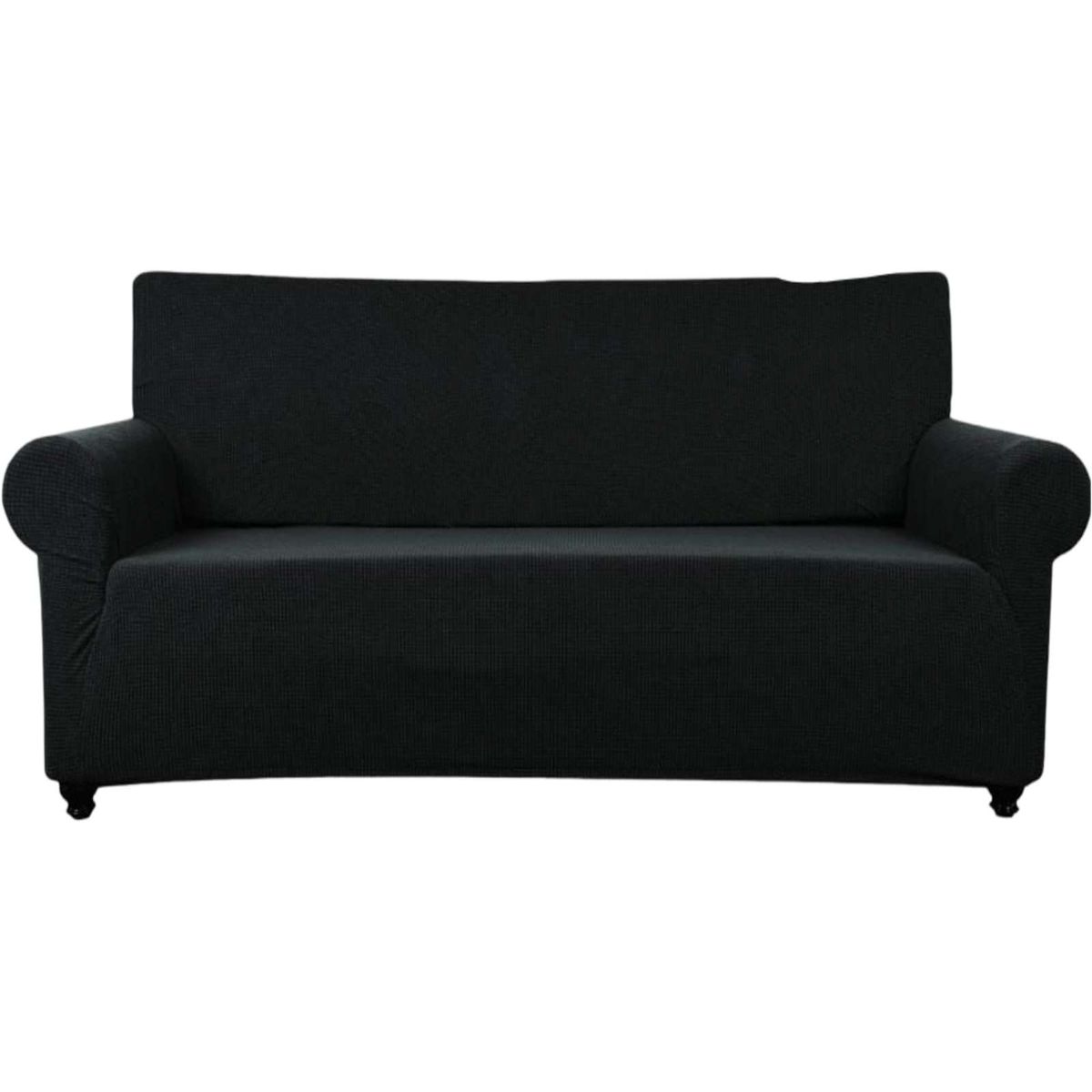 GENERICO - FUNDA DE SILLON CUADRILLE 3 CUERPOS NEGRO