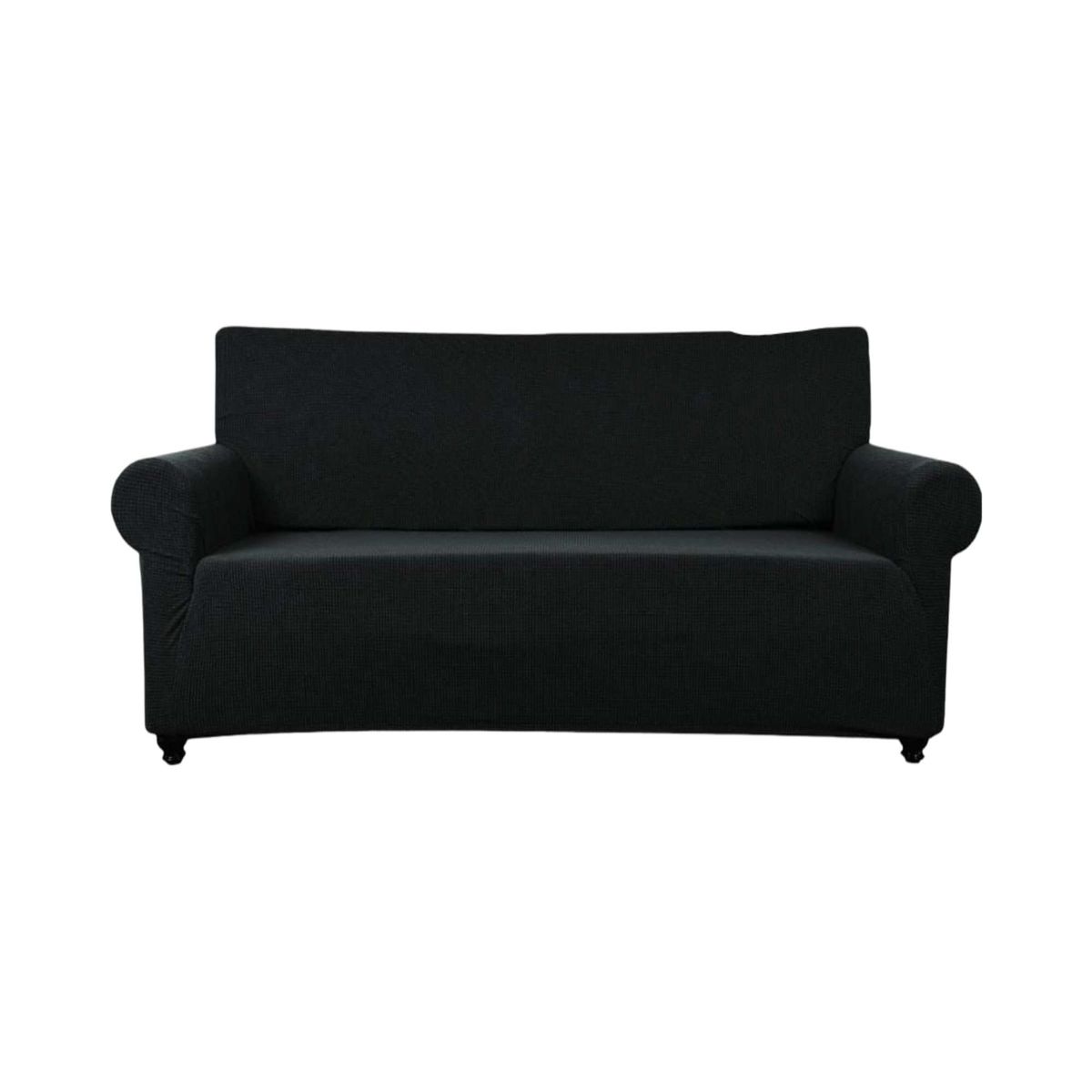 GENERICO - FUNDA DE SILLON CUADRILLE 3 CUERPOS NEGRO