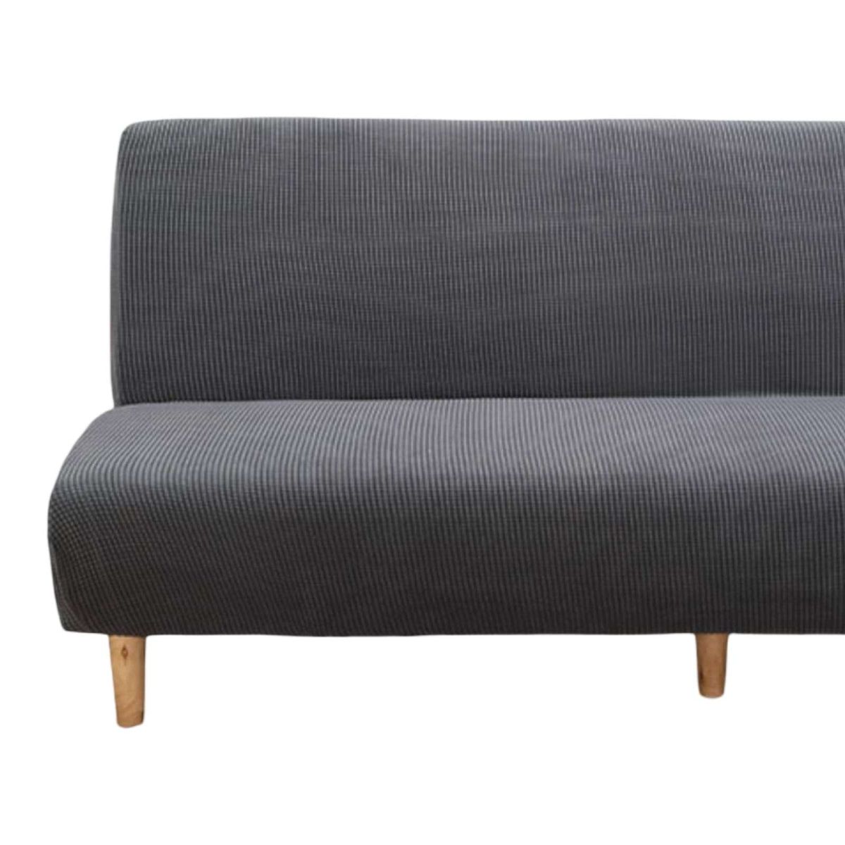 GENERICO - FUNDA DE FUTON CUADRILLE 3 CUERPOS GRIS