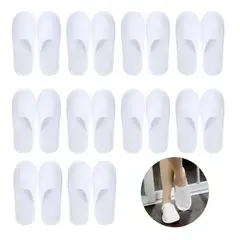 GENERICO - Zapatillas Desechables De Hoteles Familias Spa Pantuflas X10