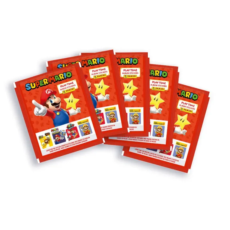 Pack 5 Sobres - Album Super Mario 2025
