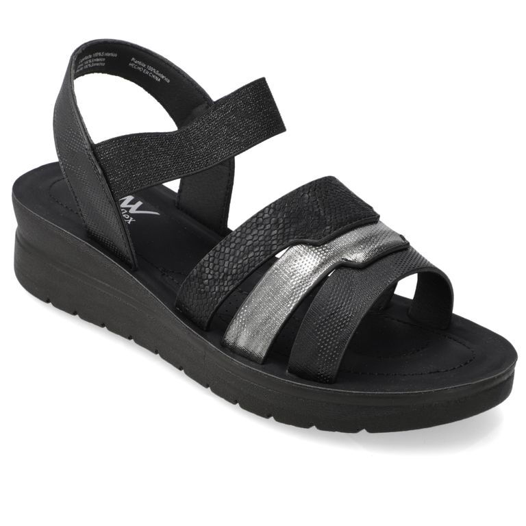 Sandalia Taco Negro