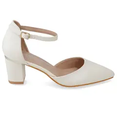 NEW WALK - Zapato Taco Beige