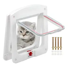 GENERICO - X3 Puerta Para Mascotas Puerta Gatera Puerta Abatible Perro