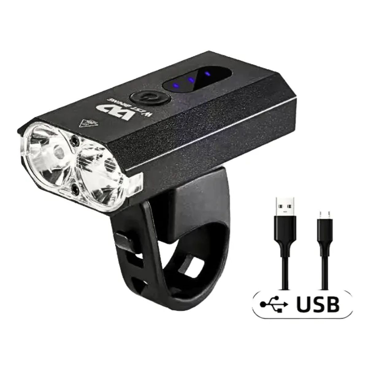 WEST BIKING - Luz Linterna Bicicleta Recargable Usb 400lm Ipx6 West Biking
