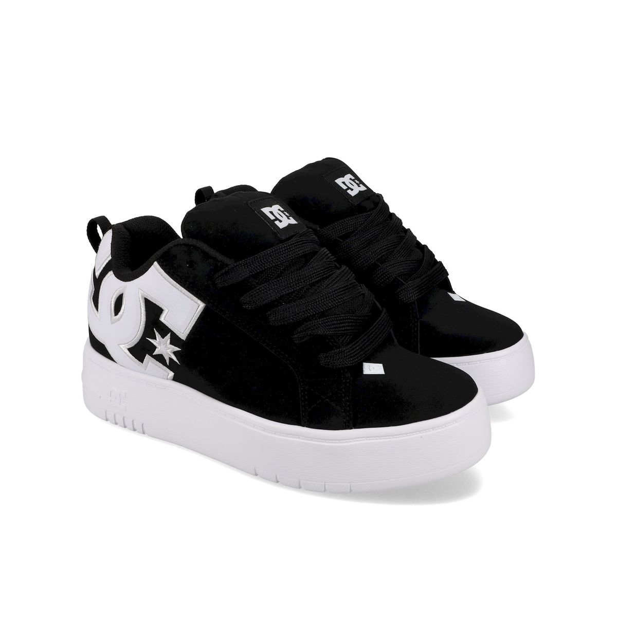 DC SHOES - Zapatilla Mujer Court Graffik Plataforma Negro DC
