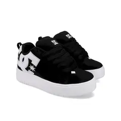 DC SHOES - Zapatilla Mujer Court-Graffik Plataforma Negro