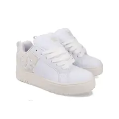 DC SHOES - Zapatilla Mujer Court Graffik Plataforma-Blanco