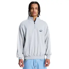 DC SHOES - Poleron Hombre Flow Down 1/4 Zip Gris DC