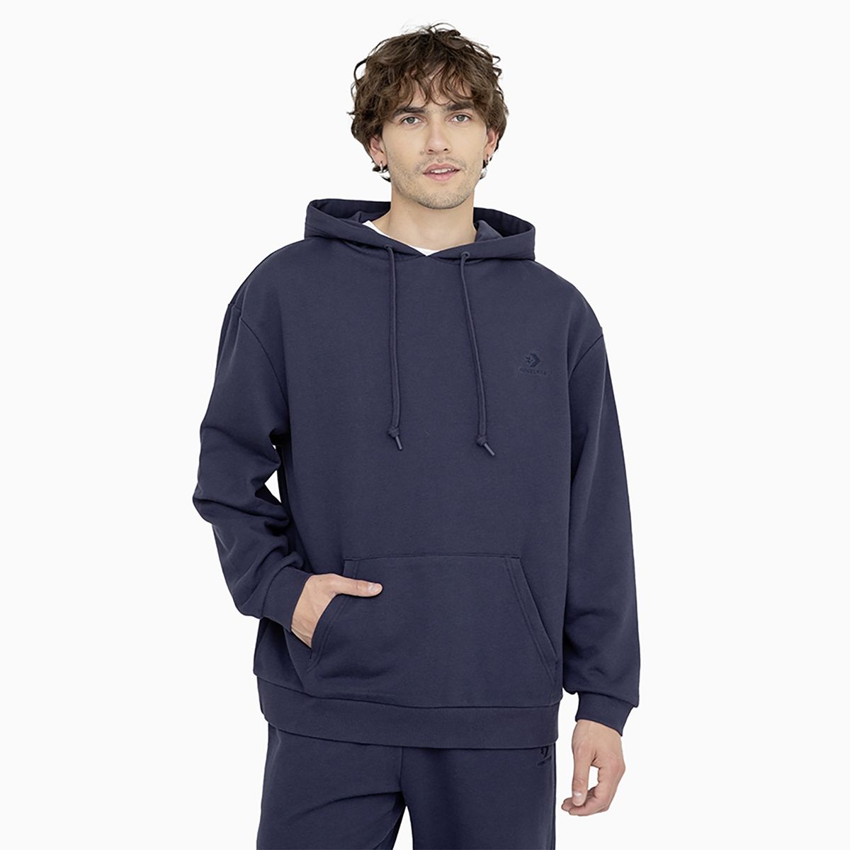 CONVERSE - Polerón Converse Hoodie Back To School Unisex Azul