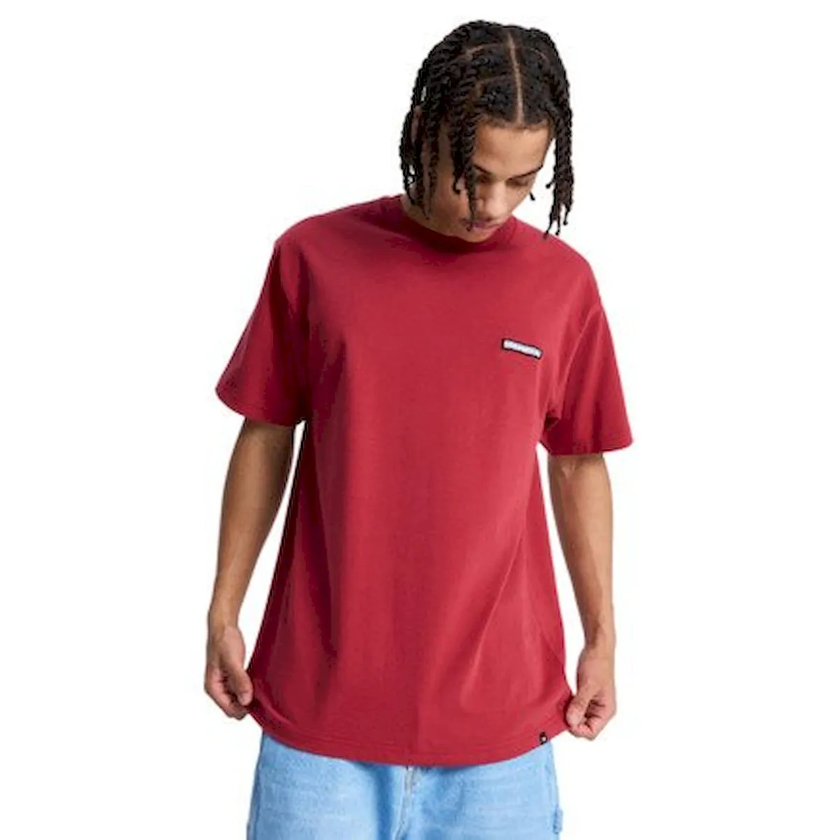 DC SHOES - Polera Hombre Patch It Rojo DC