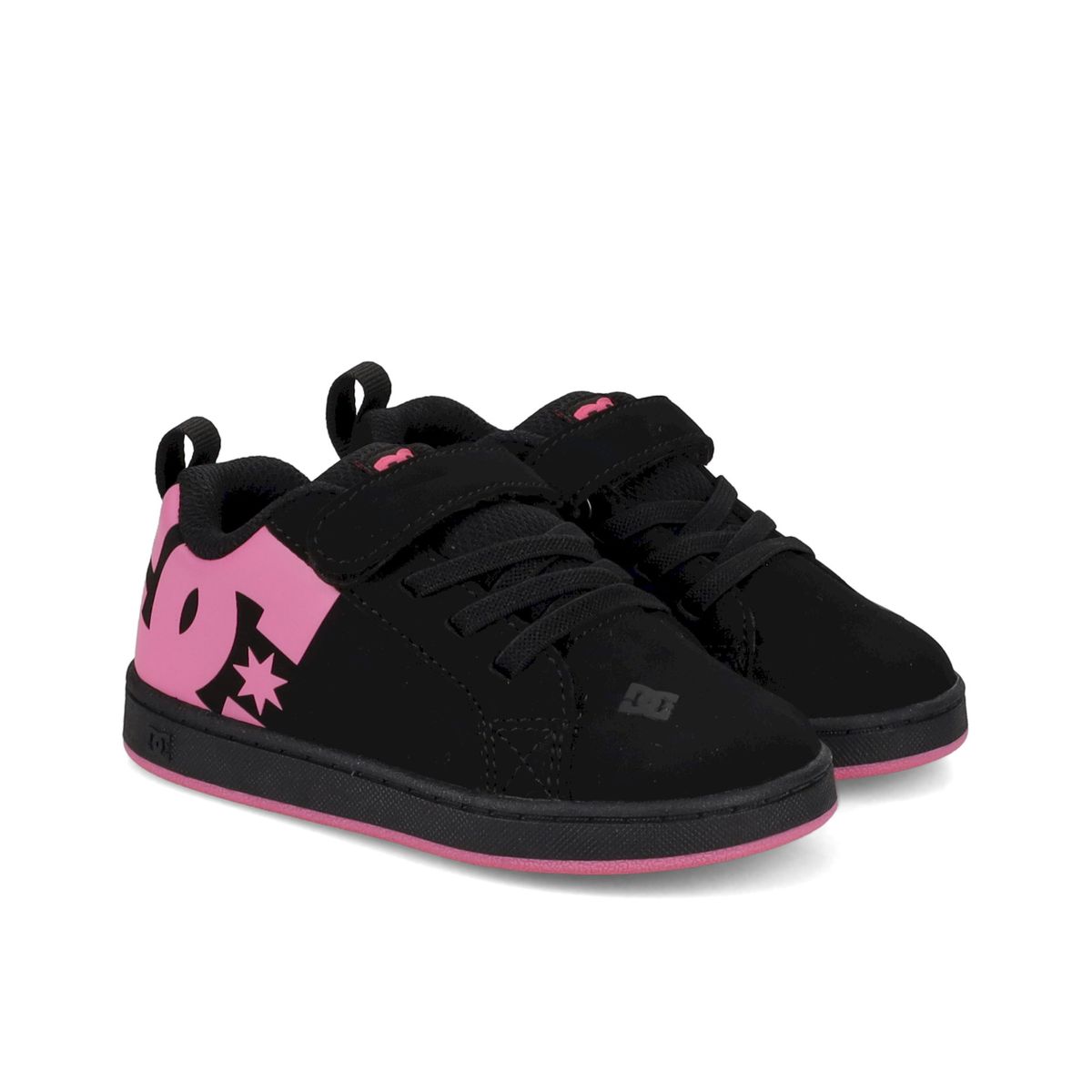 DC SHOES - Zapatilla Toddler Court Graffik Elastic Negro DC