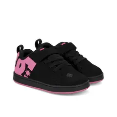 DC SHOES - Zapatilla Toddler Court Graffik Elastic Negro DC