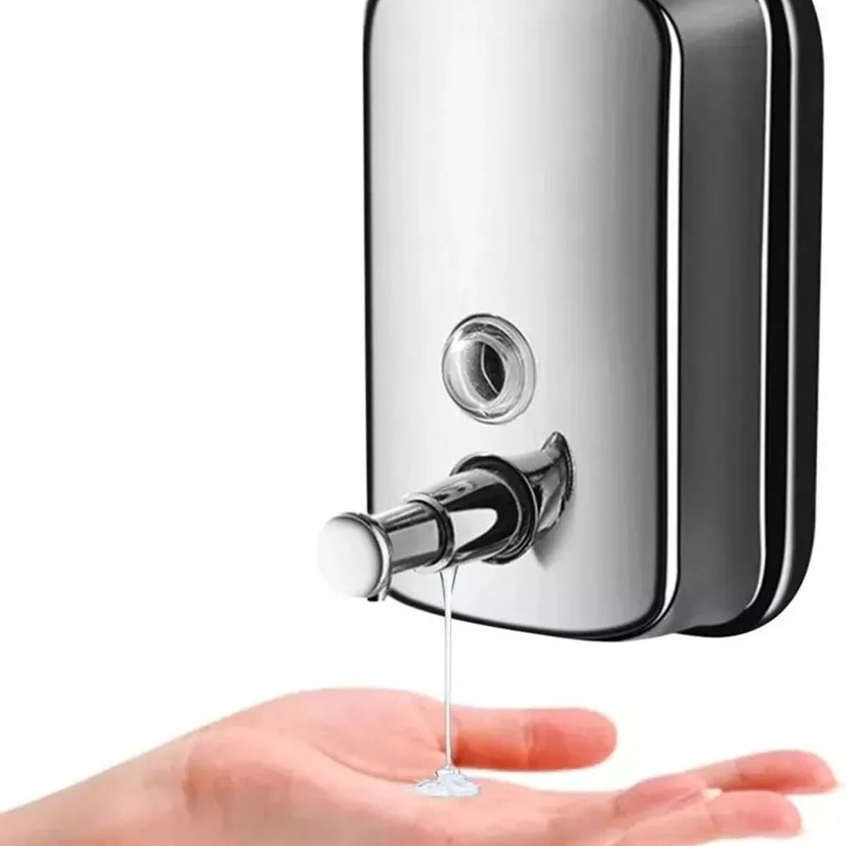 GENERICO - Dispensador Jabón Liquido Acero Inoxidable 500ml plateado