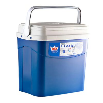 Imagen 2 del producto Cooler Nevera Caba Hielera Portátil 35 Litros Color Azul Azul/azul