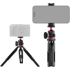 NEEWER - Portátil Trípode Mesa P/ Cámara Celular Iphone 17 16 15 Pro Max S25 S24 Computadora Pequeño De 360