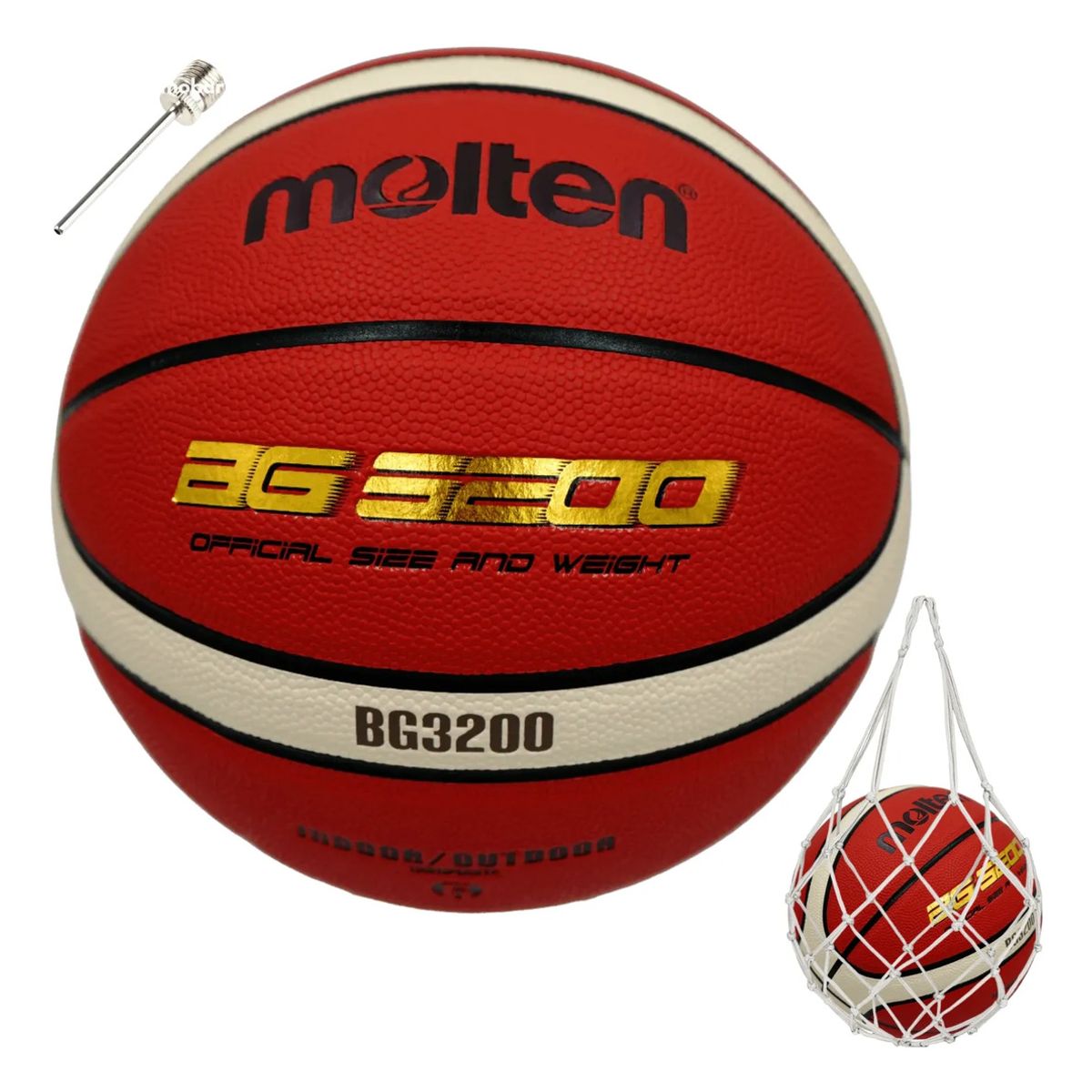 MOLTEN - Balon Basquetbol Basketball Pelota Bg3200 N° 6 Molten Indoor Outdoor