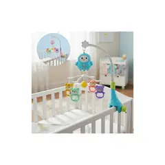 GENERICO - Movil Para Bebe Musical Luz Espanta Cuco Sonajero Coche Cuna Celeste