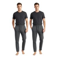 Pack 2 Jogger Pantalón Buzo Hombre Algodón Verano. Sin Polar 901