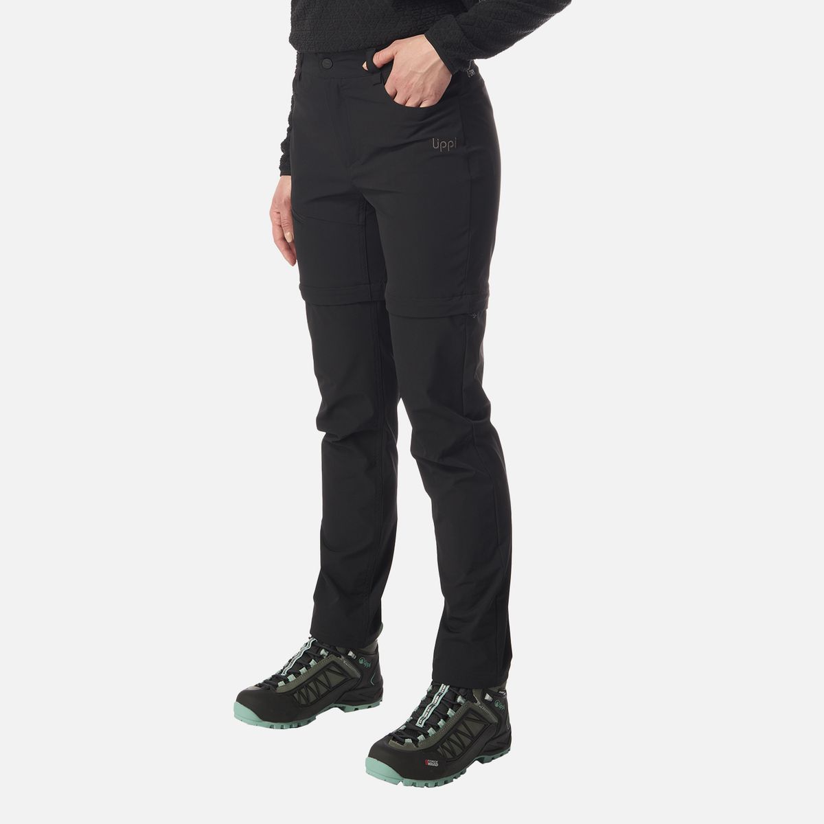 LIPPI - Pantalón Mujer Blacklash Q-Dry Mix-2 Pants Negro Lippi