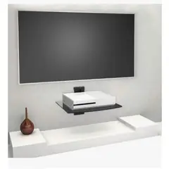 GENERICO - Soporte Flotante 1 Bandeja Equipos Audio-video-wifi Negro