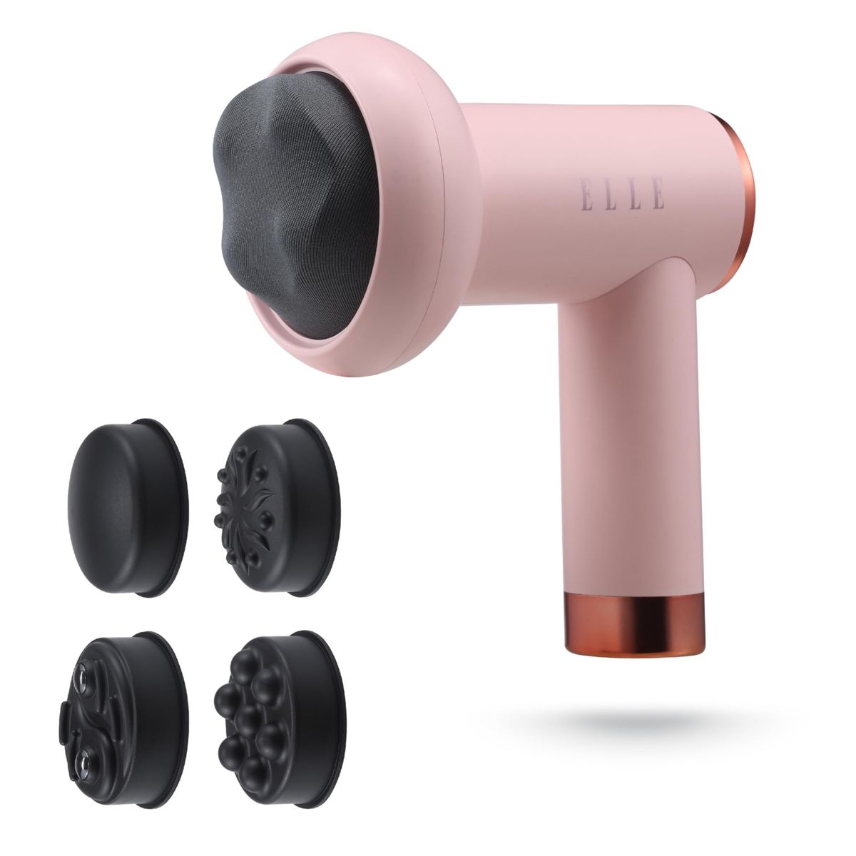 ELLE - Masajeador inalámbrico ELLE Shiatsu EL1718 Rosa
