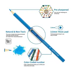 GENERICO - Caja De Lapices De 72 Colores Arte Profesional Largo Trazo