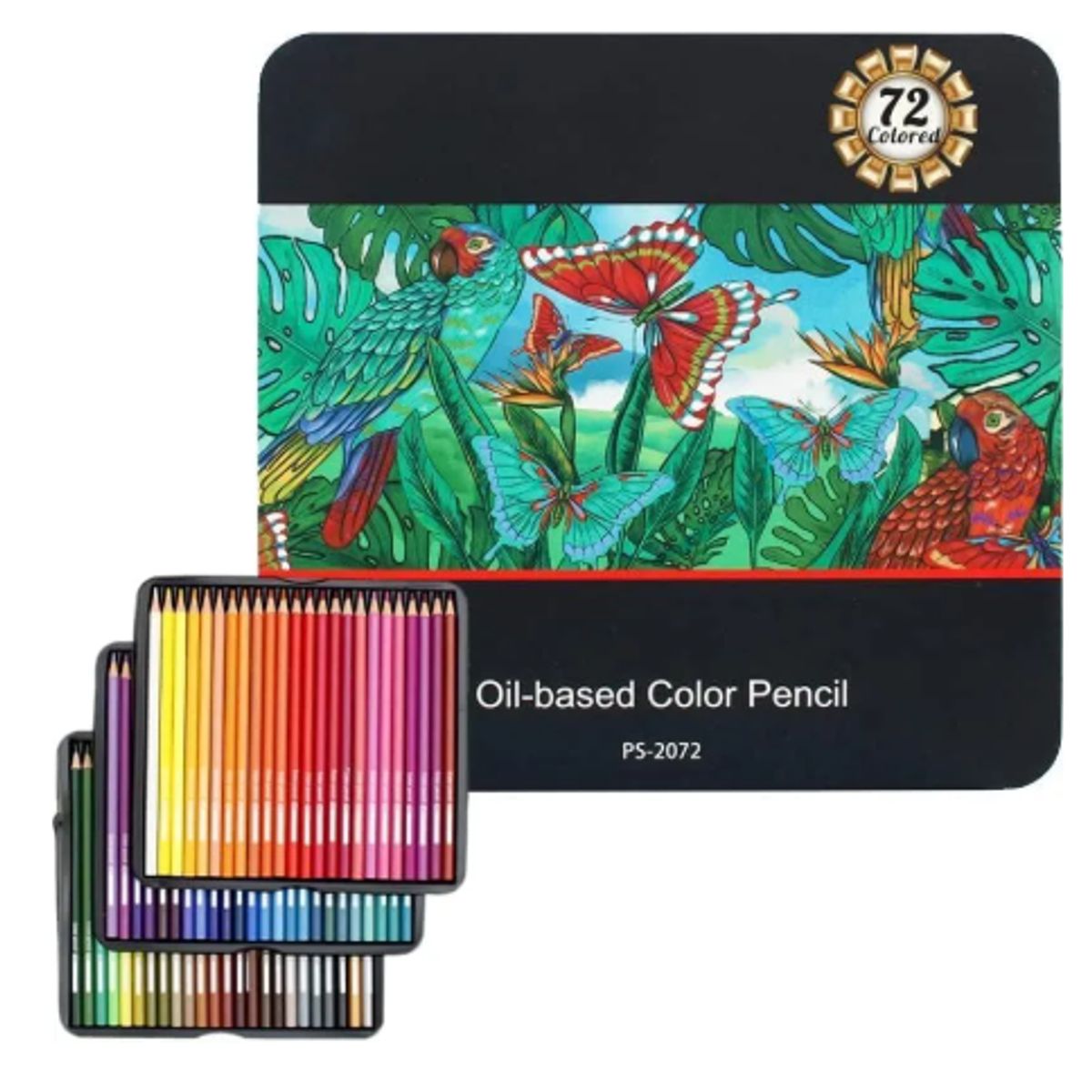 GENERICO - Caja De Lapices De 72 Colores Arte Profesional Largo Trazo