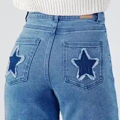 RAINDOOR - Pantalón Multi Estrellas Azul Mujer