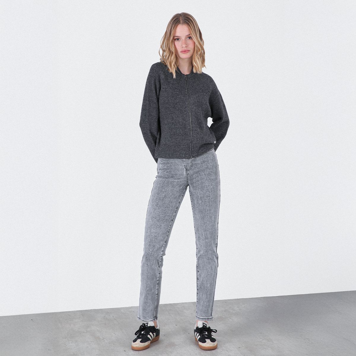 RAINDOOR - Pantalón Mom Andorra Grey