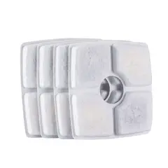 GENERICO - Filtros Bebedero Fuente De Agua Cuadrado Gatos Pack 4