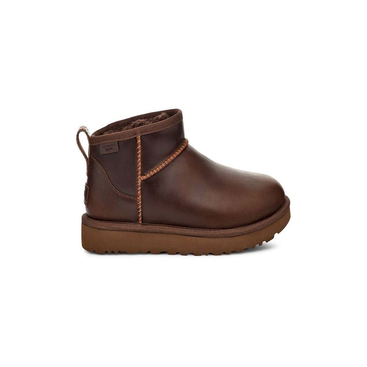 UGG - Botas Mujer Ugg Classic Ultra Mini Lthr Regen Café