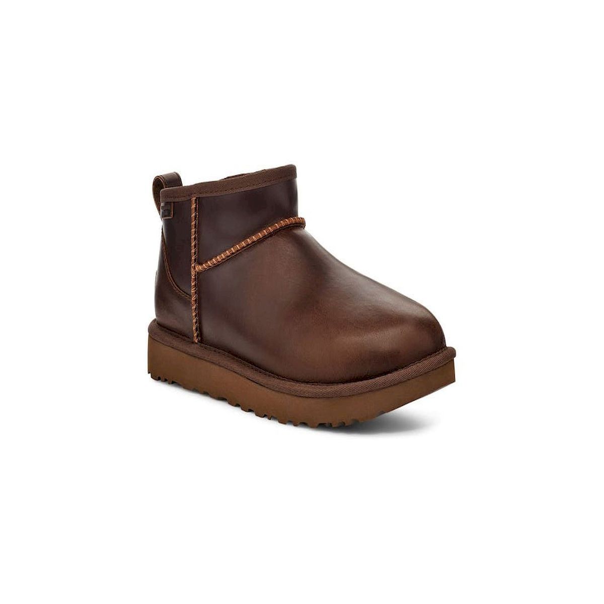 UGG - Botas Mujer Ugg Classic Ultra Mini Lthr Regen Café
