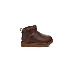 UGG - Botas Mujer Classic Ultra Mini Lthr Regen Café