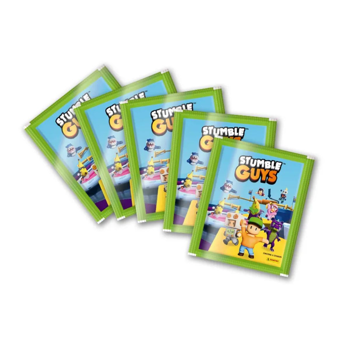 PANINI - Pack 20 Sobres - Álbum Stumble Guys ¡A Jugar!