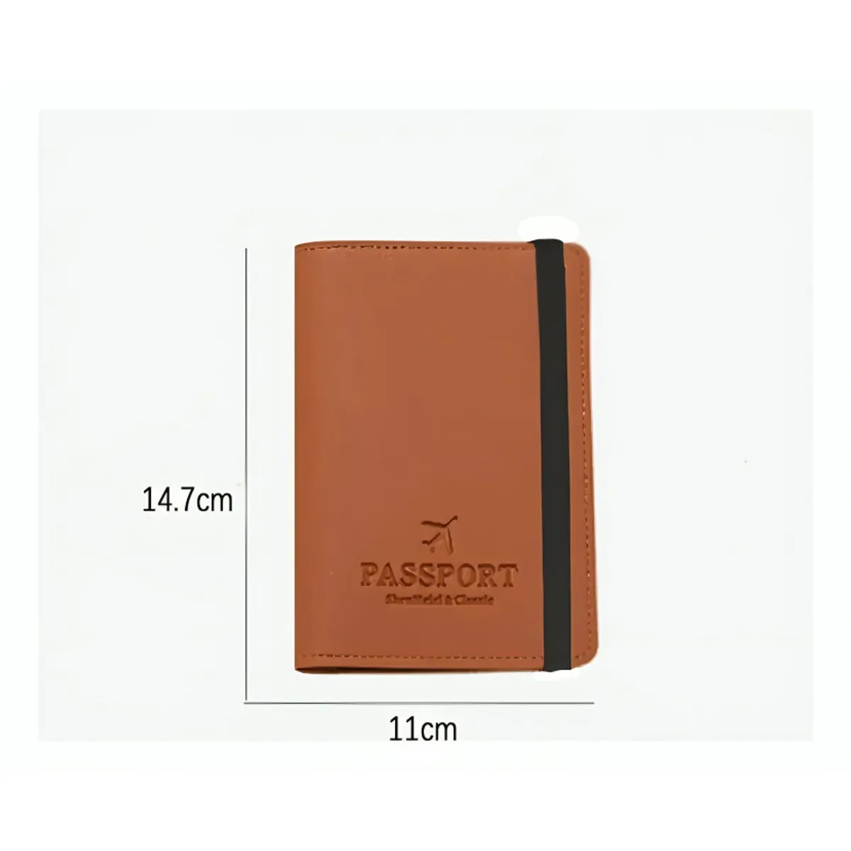 GENERICO - Porta Pasaporte Documentos Funda Protectora Viaje Con Rfid