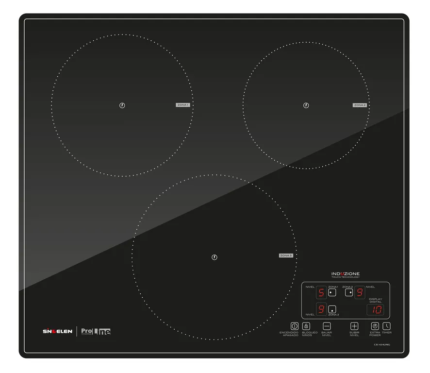 SINDELEN Encimera Inducción CEI-4342NG Induzione 3 Platos