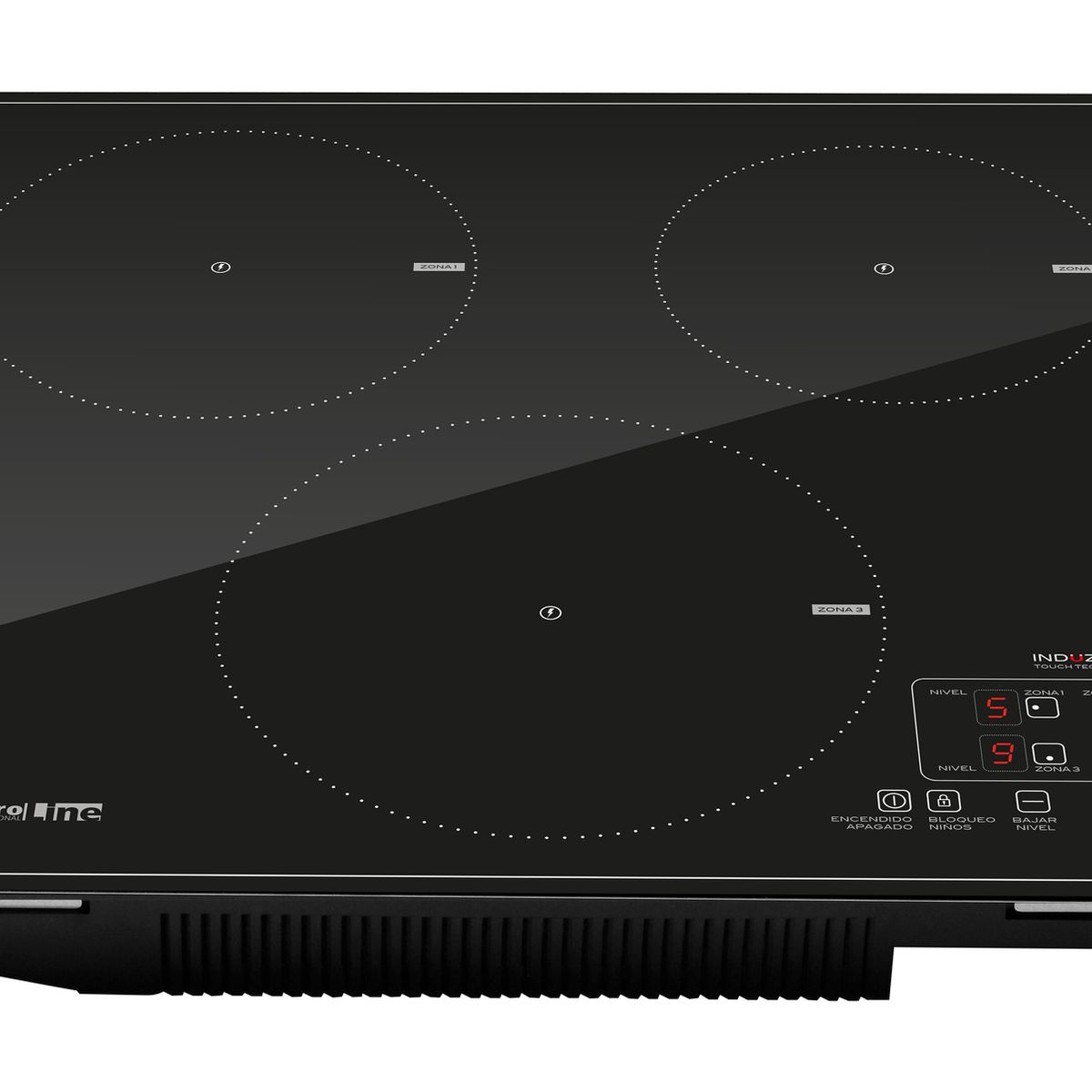 SINDELEN - Encimera Inducción Sindelen CEI-4342NG Induzione 3 Platos
