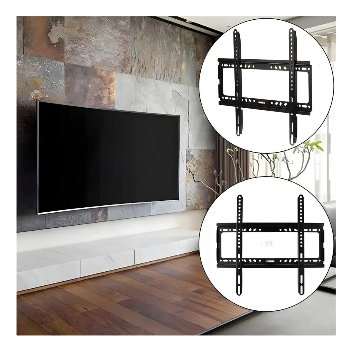 GENERICO - Soporte Tv Fijo Pared 26 A 63 Pulgadas Universal