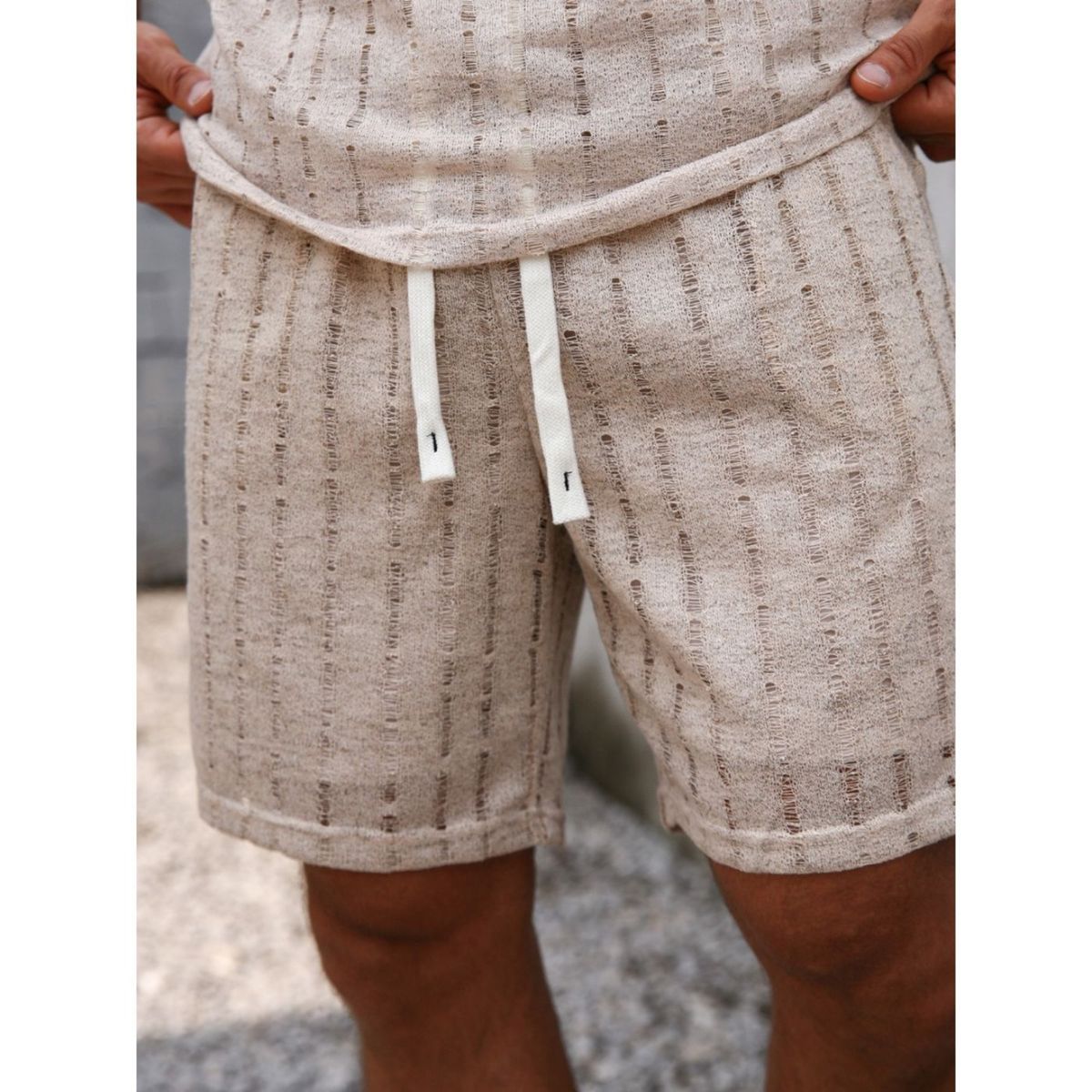 LIKE SHOP - Short Hombre Bermuda Texturado Tendencia Urbana 0263