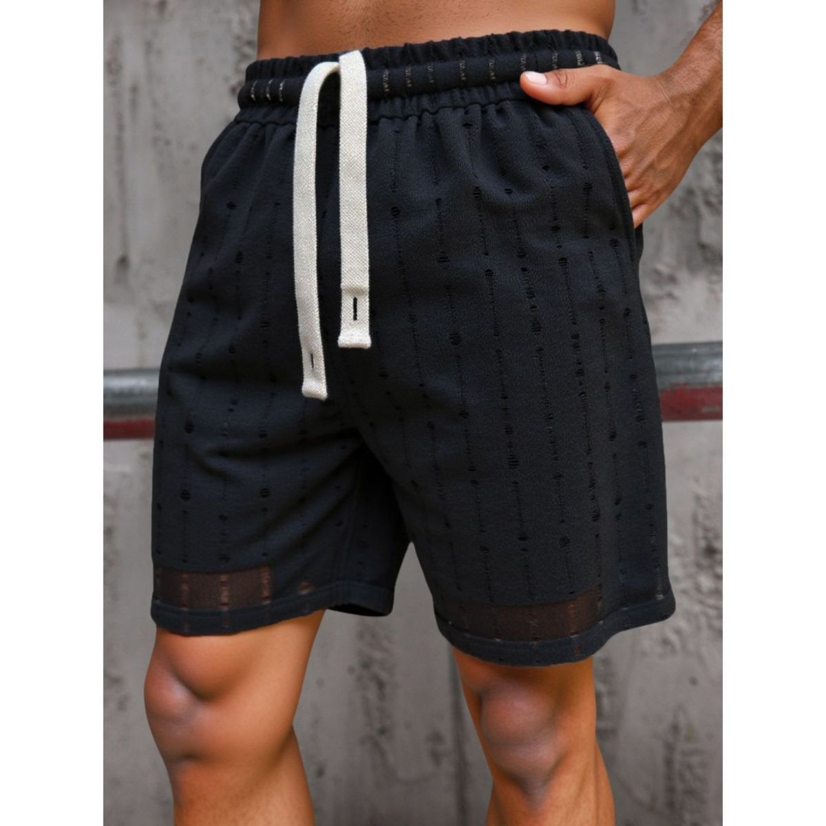 LIKE SHOP - Short Hombre Bermuda Texturado Tendencia Urbana 0263
