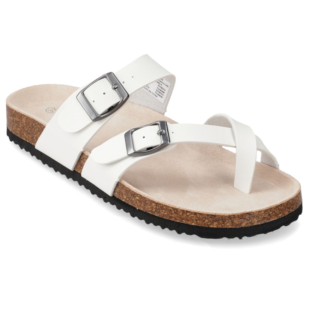 NEW WALK - Sandalia Plana de Mujer New Walk Blanco