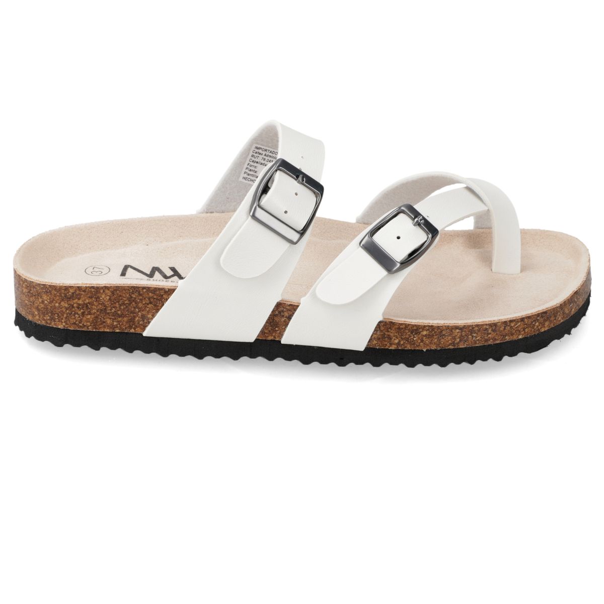 NEW WALK - Sandalia Plana de Mujer New Walk Blanco