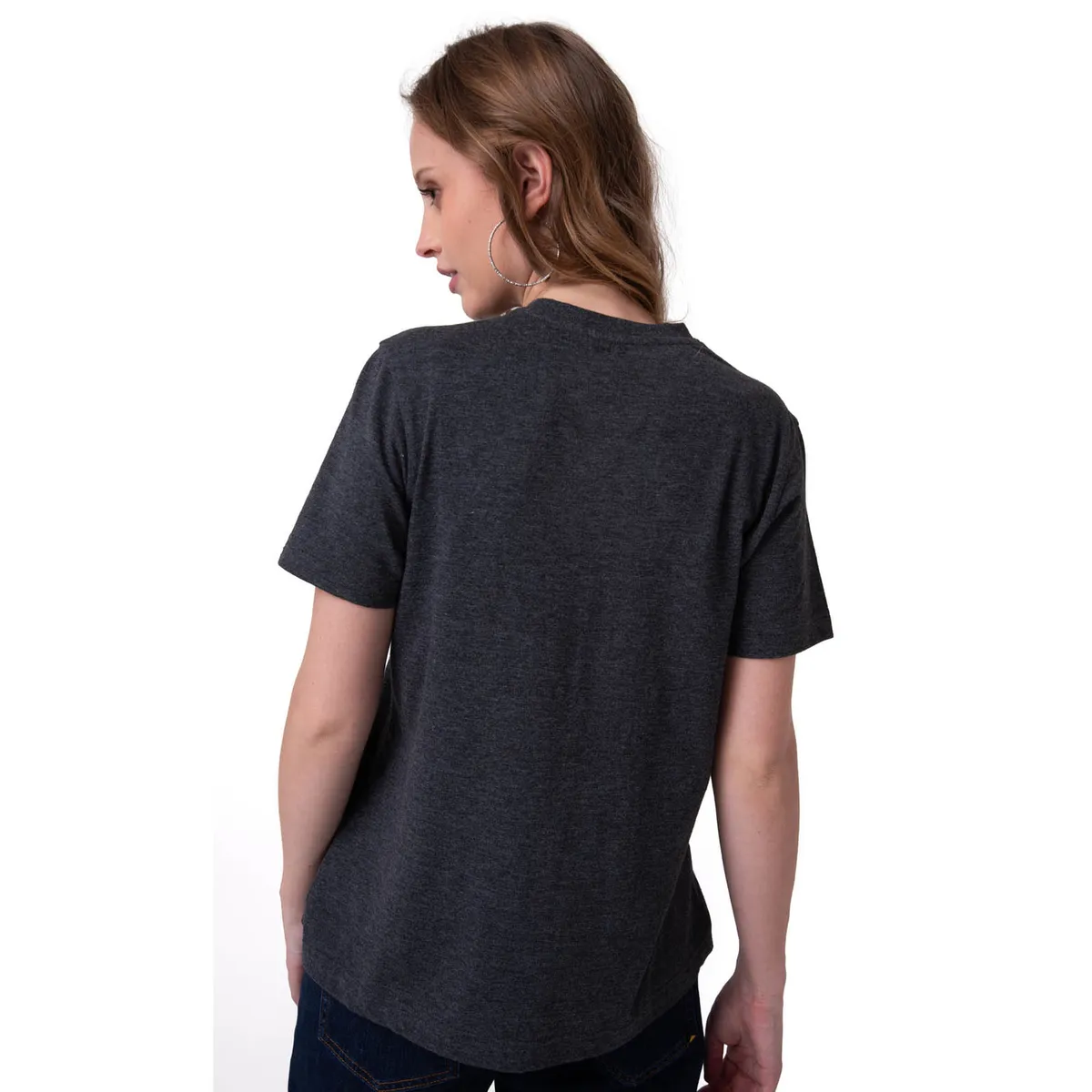 CAT - Polera Manga Corta Mujer Time Tested Negro CAT