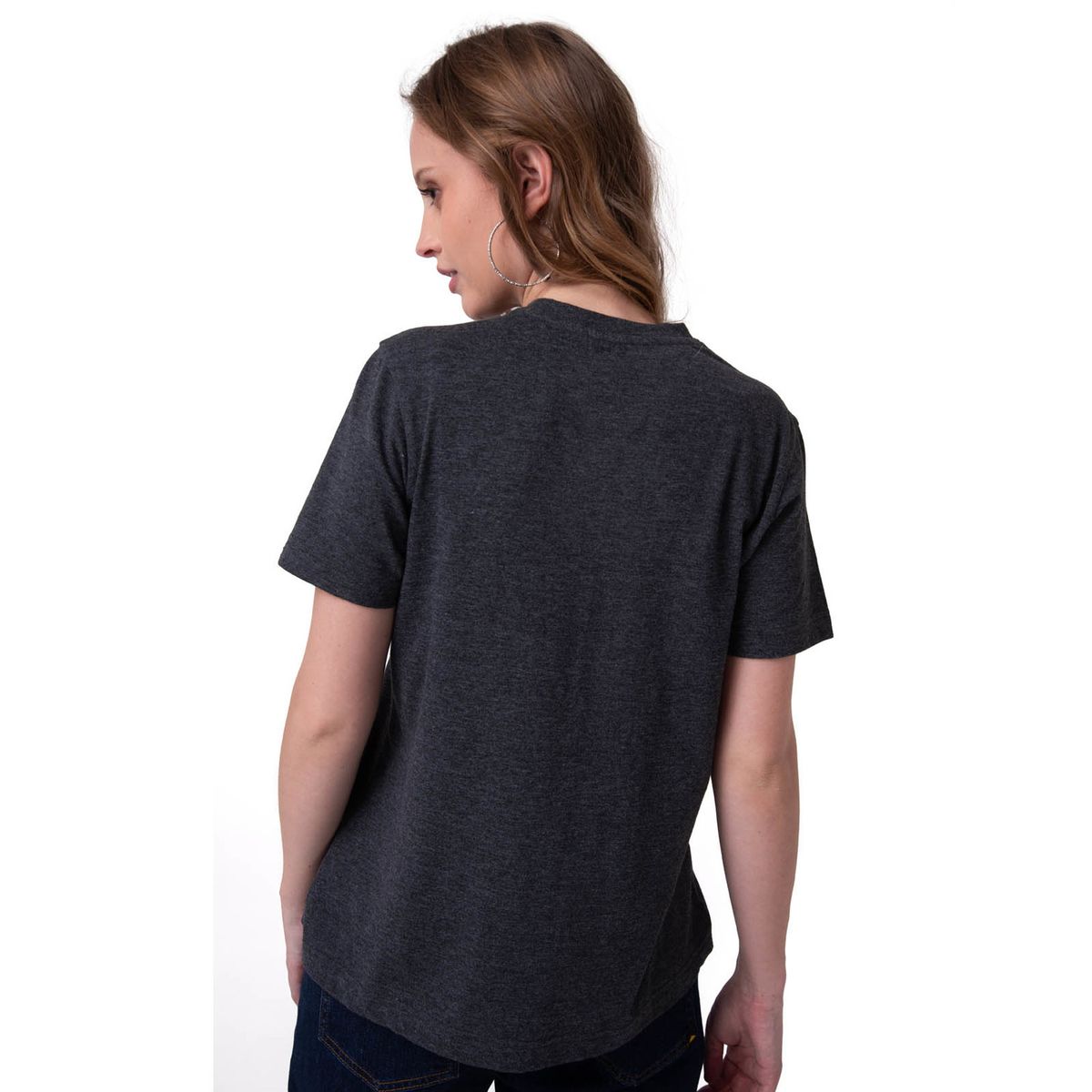 CAT - Polera Manga Corta Mujer Time Tested Negro CAT