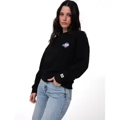 CAT - Polerón Mujer French Terry Negro